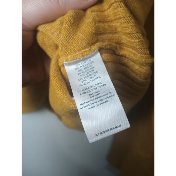 Faherty Womens Jackson Sweater Size Small Marigold Pullover - Picture 3 of 4